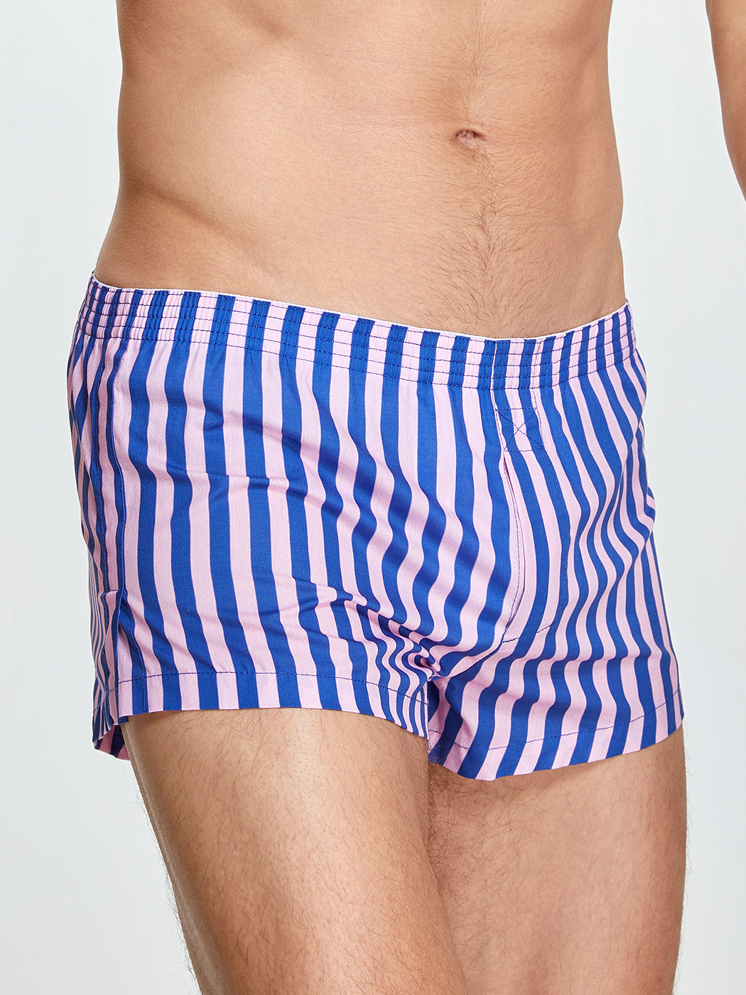 Men's Color Stripes Boxers With Fly