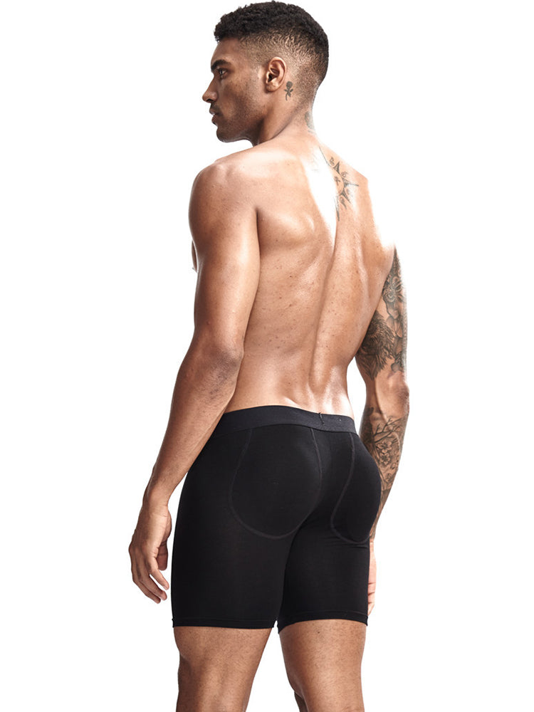 Men's U Convex Boxers Briefs Butt Enhancer Underwear