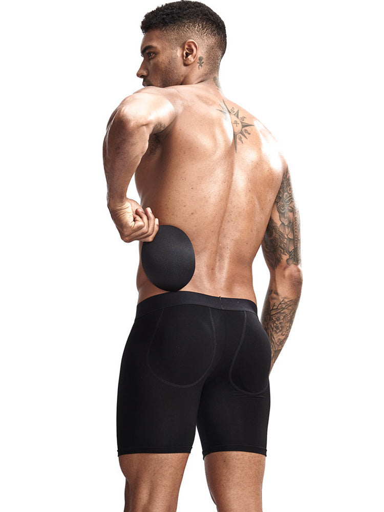Men's U Convex Boxers Briefs Butt Enhancer Underwear