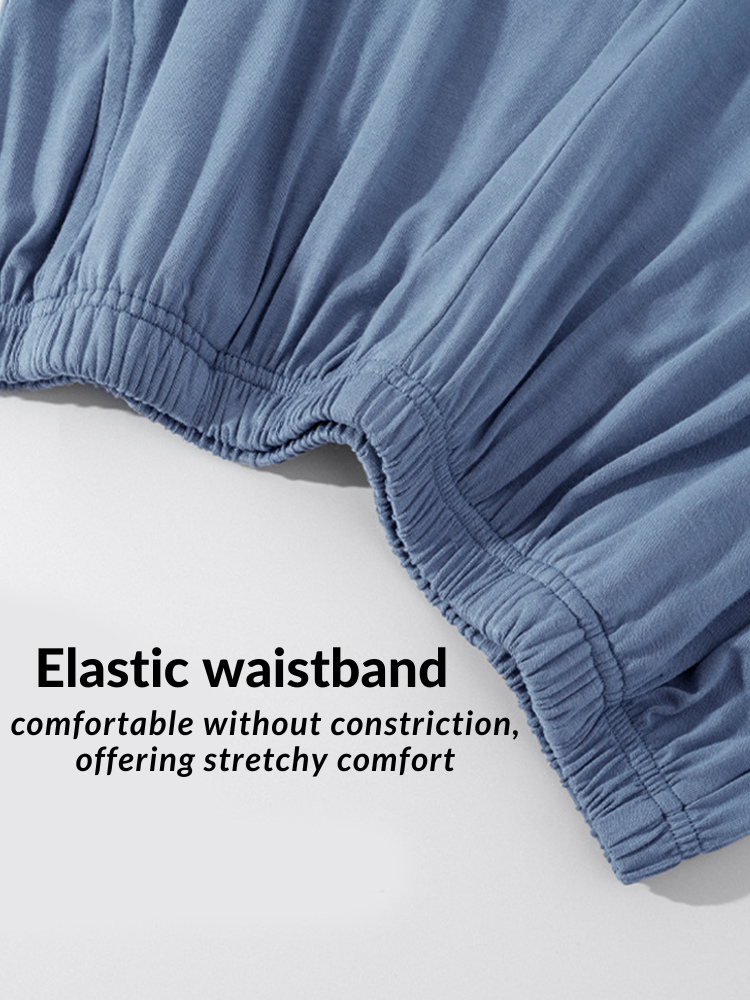 Men's Summer Modal Ice Silk Home Wear Pajama Set