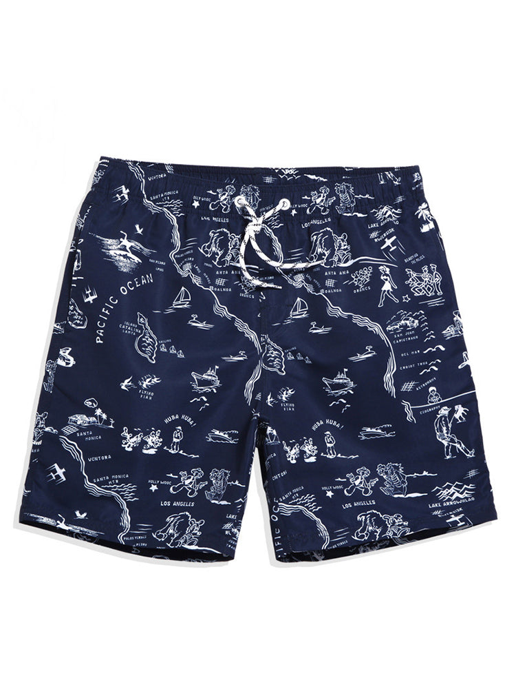 Men's Relaxed Prints Quick-drying Board Shorts