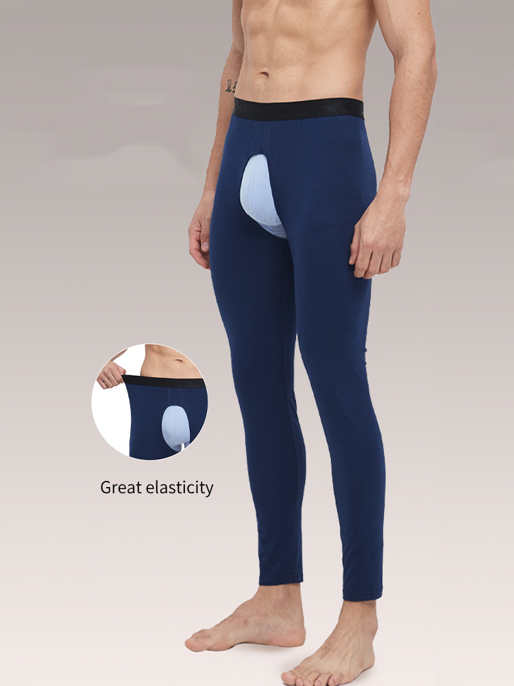 Men's Pure Cotton Open Crotch Breathable Warm Pants