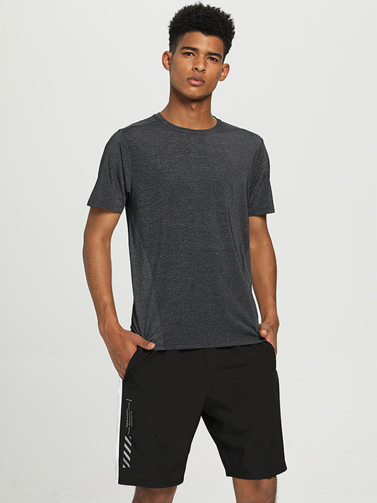 Men's Breathable Crew Neck Mesh T-shirt
