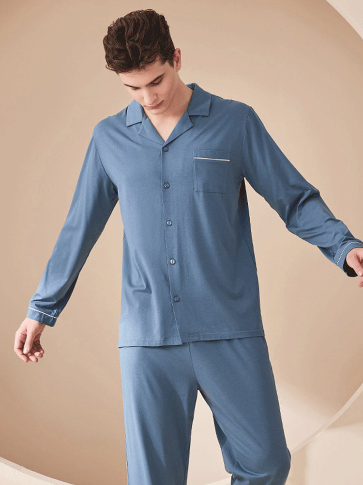 Modal Cotton Comfortable Couple Pajamas Set