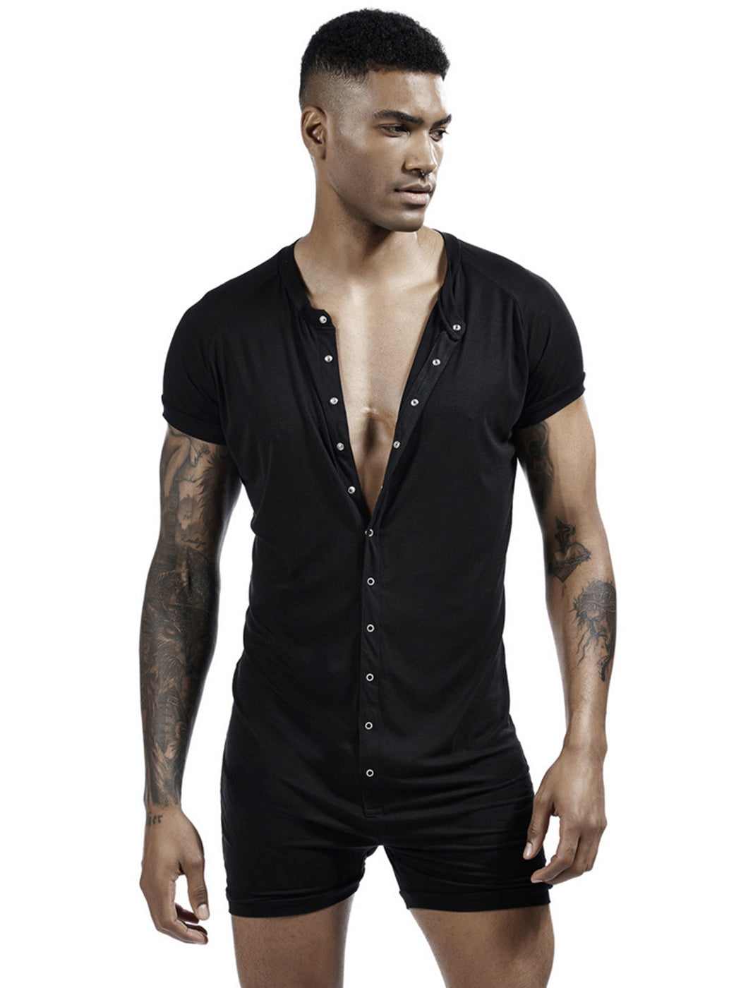 Men's Sexy Short Sleeve Onesie Loungewear