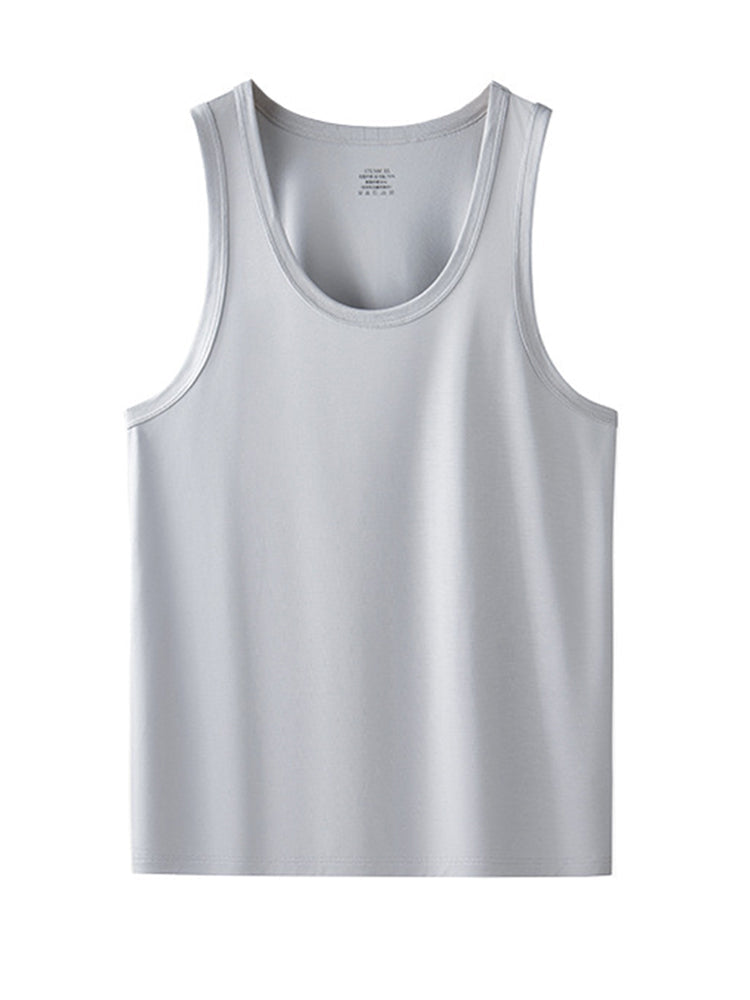 Men's Vests Undershirts with Ultimate Soft Short Sleeve Vests