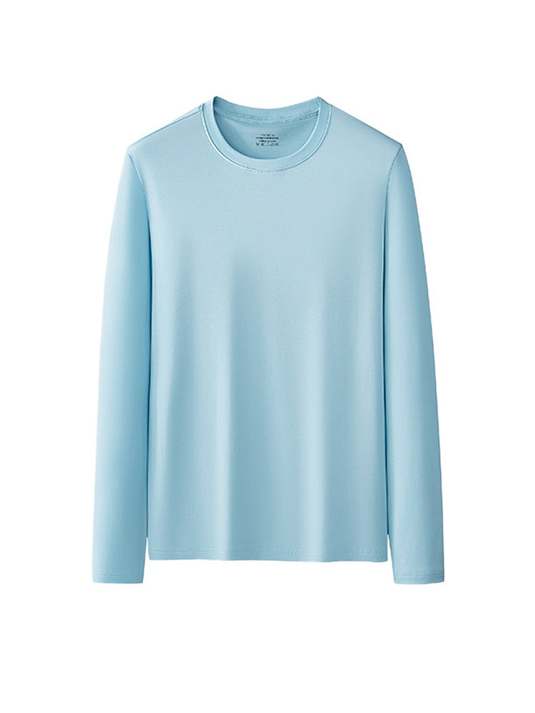 Men's Double-sided Modal Long-sleeved Solid Color T-shirt