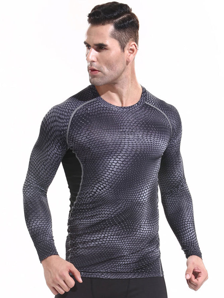 Printed Breathable Tight Blazer for Men