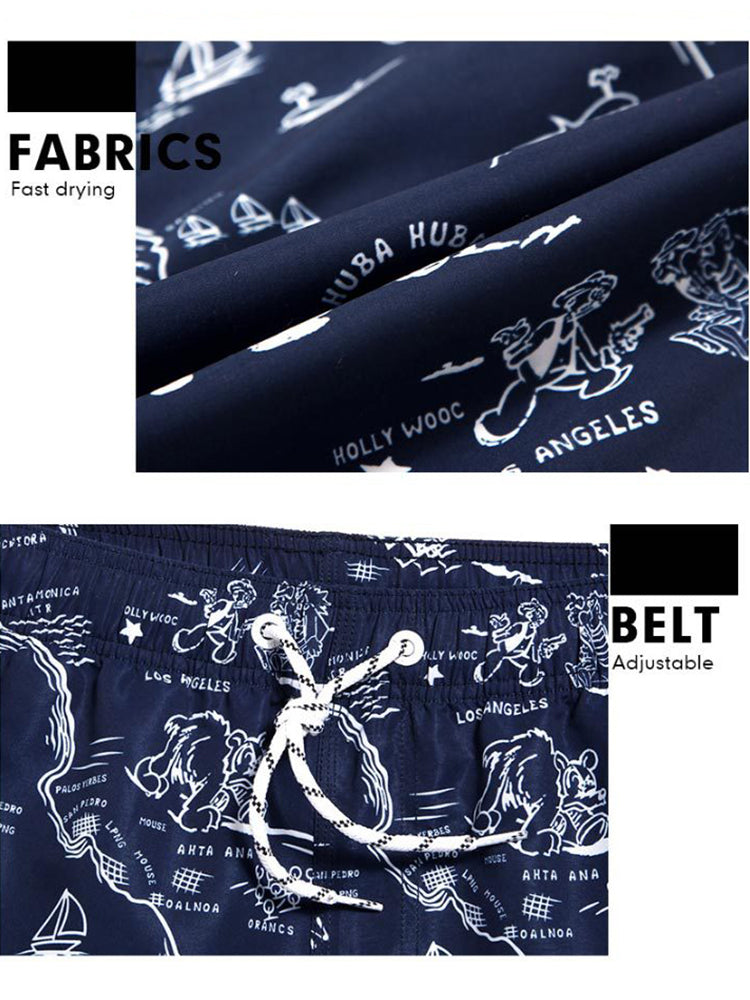 Men's Relaxed Prints Quick-drying Board Shorts