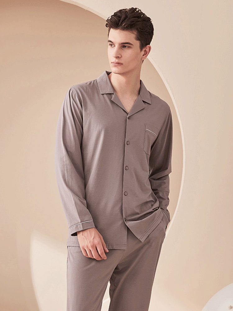 Modal Cotton Comfortable Couple Pajamas Set