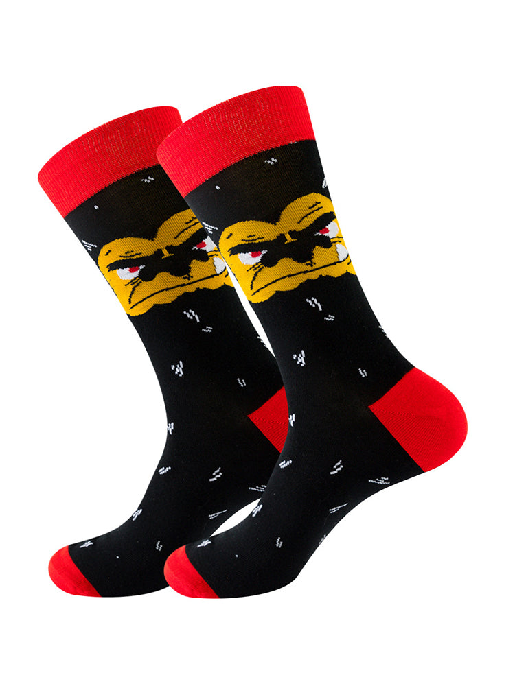 5 Pairs Halloween Skeleton. Alien. Pumpkin Monster Crew Socks