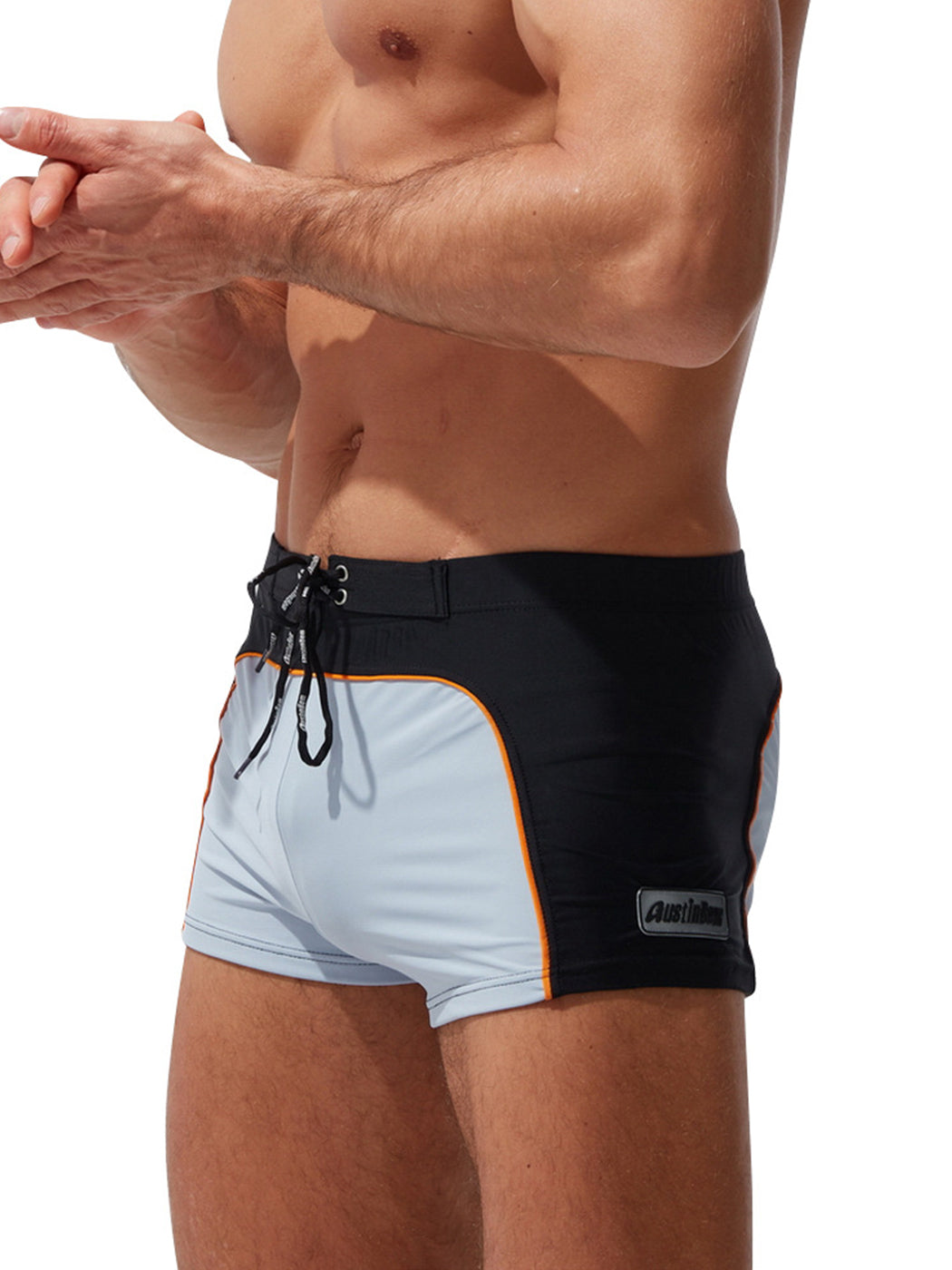 Men's Smooth Wave Swim Trunk With Drawstring