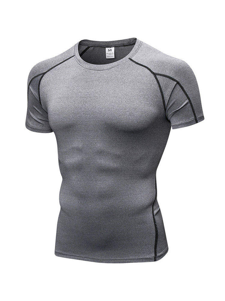 Men's Simple Tight Short Sleeve