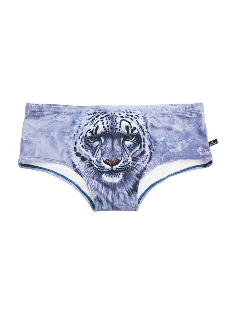Men's Low-Rise Sexy Stylish Print Swim Briefs