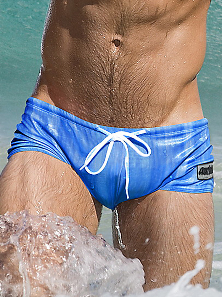 Men's Fashionable Flash Swim Fitness Trunks