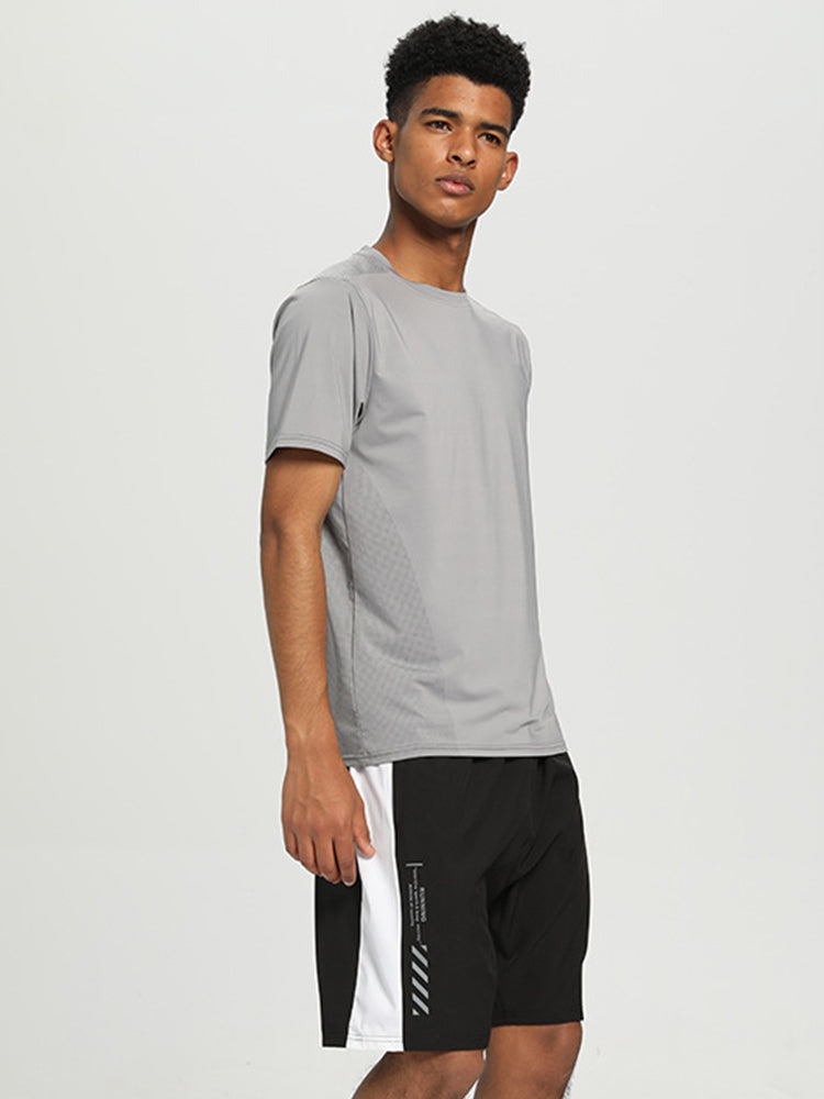 Men's Breathable Crew Neck Mesh T-shirt