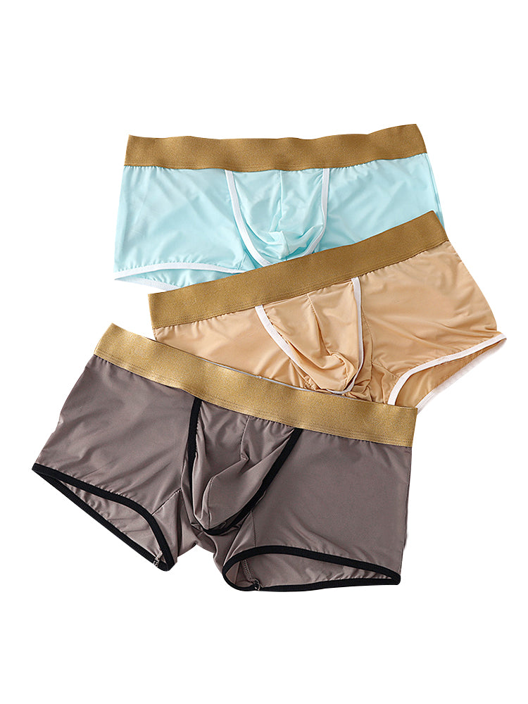 4 Pack Men's Ice Silk Breathable Separate Ultra-Thin Trunks