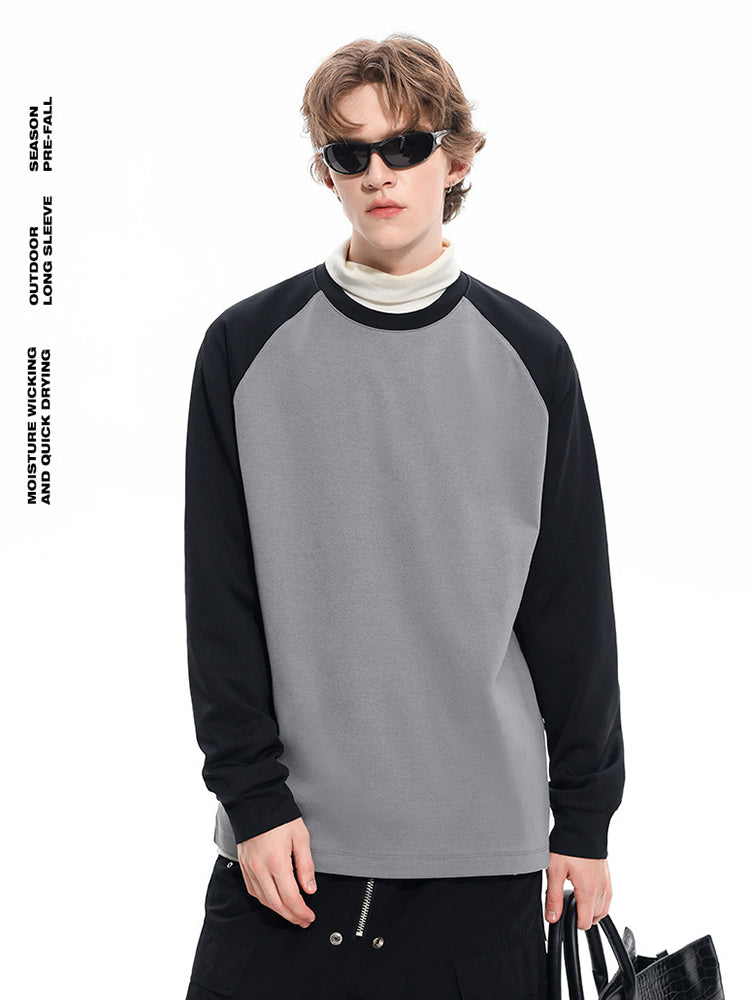 Outdoor Loose Crewneck Base Layer Multifunctional Long-Sleeve Shirt