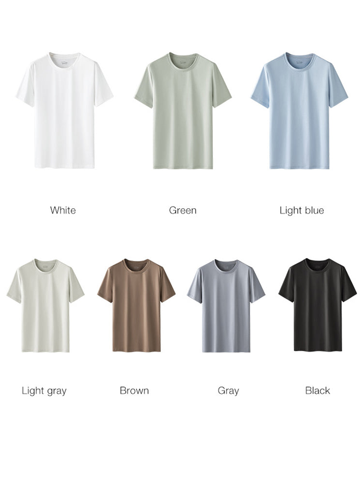 Men's Casual Anti-Bacterial Versatile Round-Neck T-Shirt