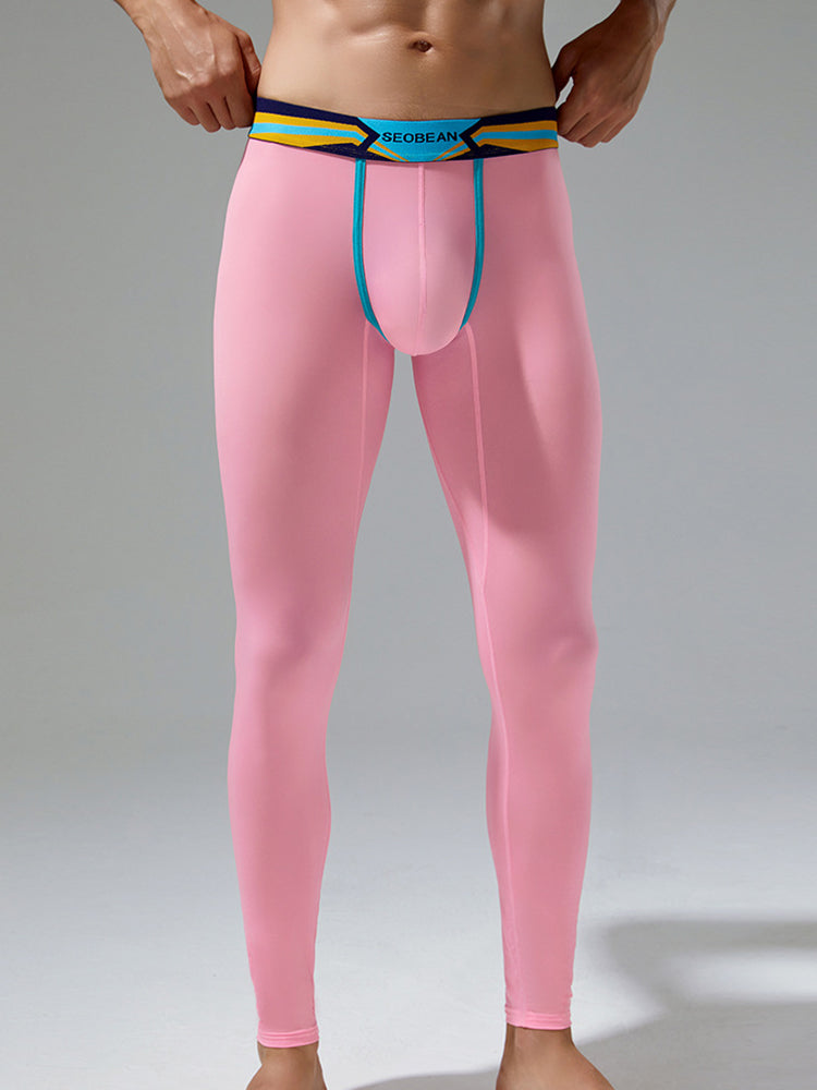 Men's Sexy Sport Long Johns With Large Pouch