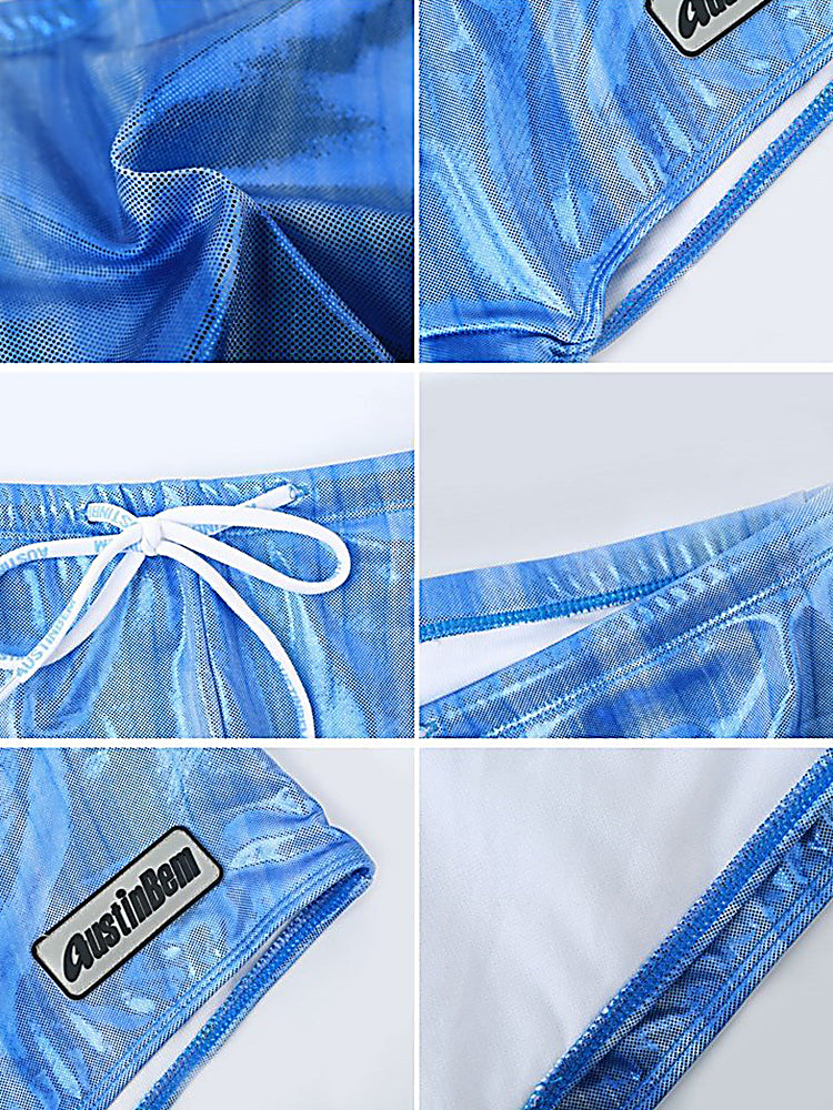 Men's Fashionable Flash Swim Fitness Trunks