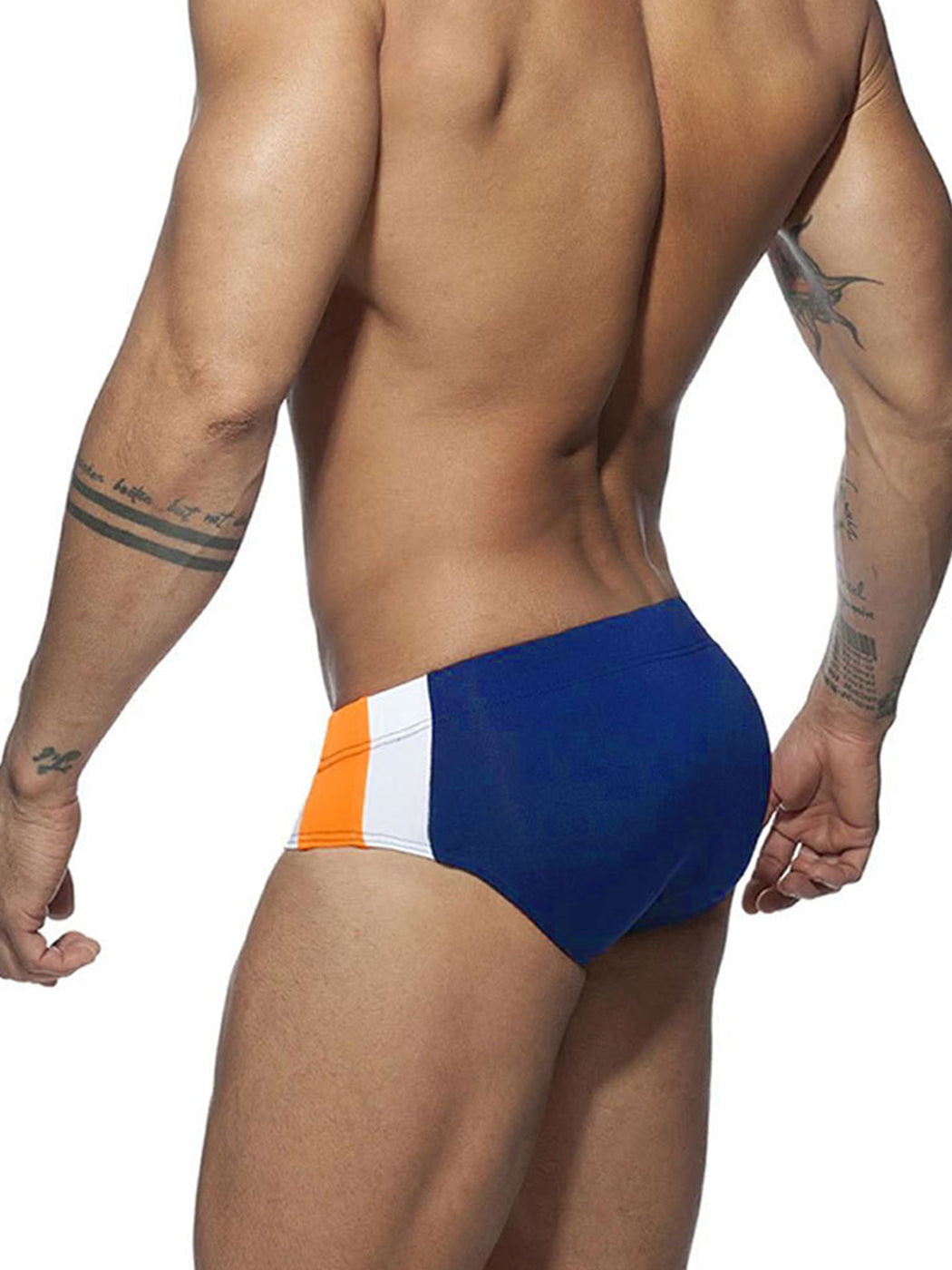 Men's Removable Pad Swim Brief with Drawstring