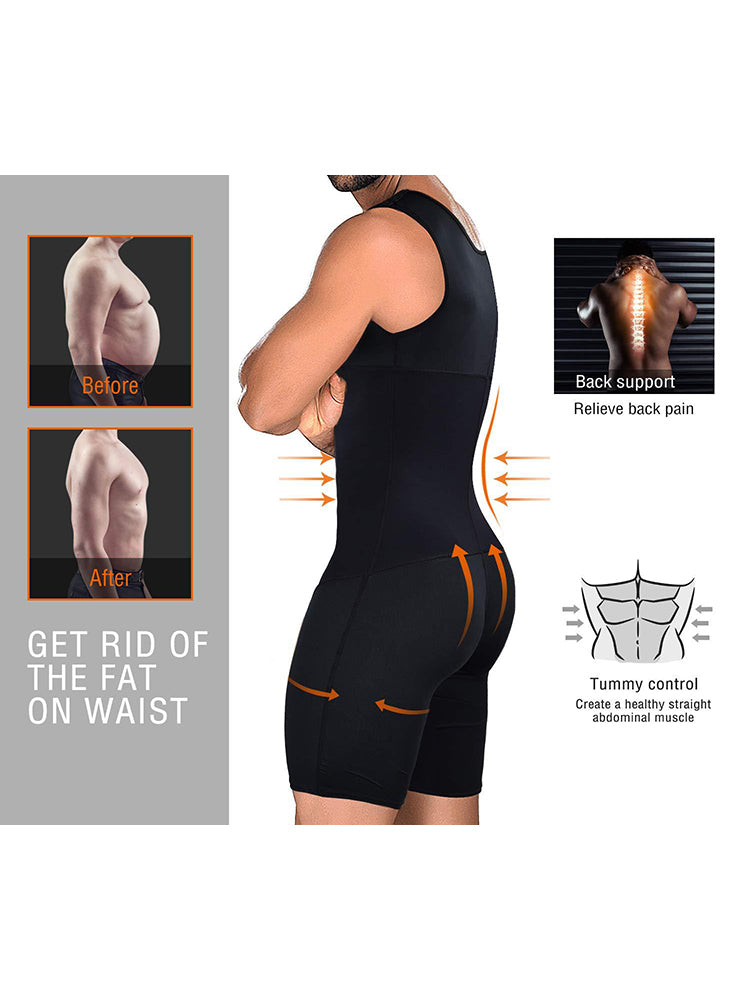 Men Shapewear Tummy Control Slimming Bodysuit