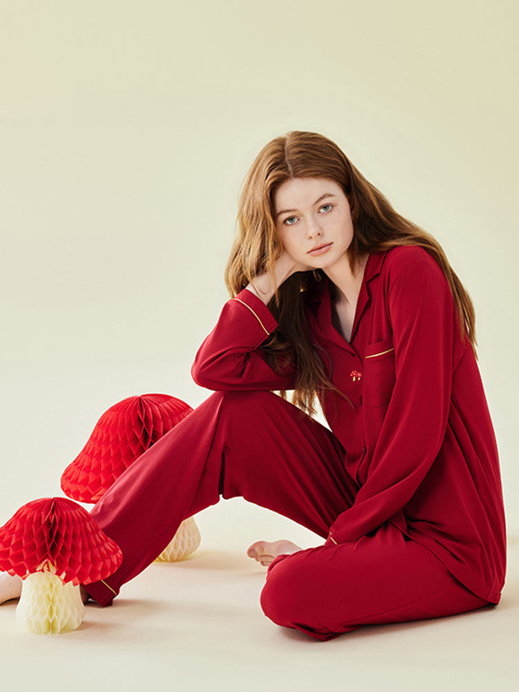 Modal Cotton Comfortable Couple Pajamas Set