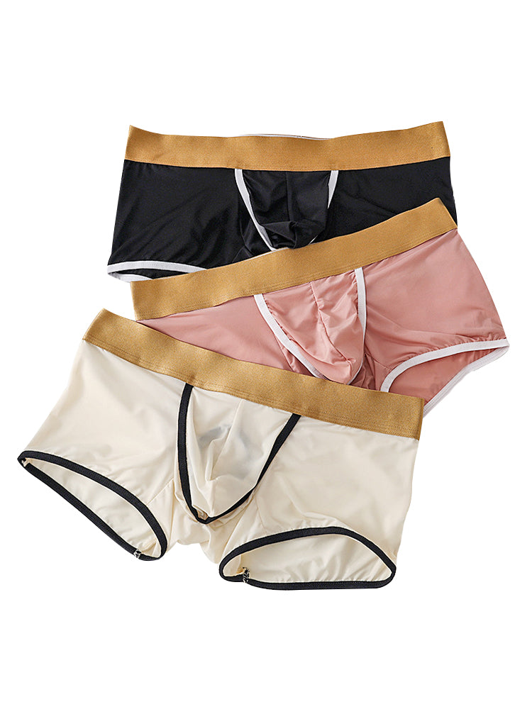 4 Pack Men's Ice Silk Breathable Separate Ultra-Thin Trunks