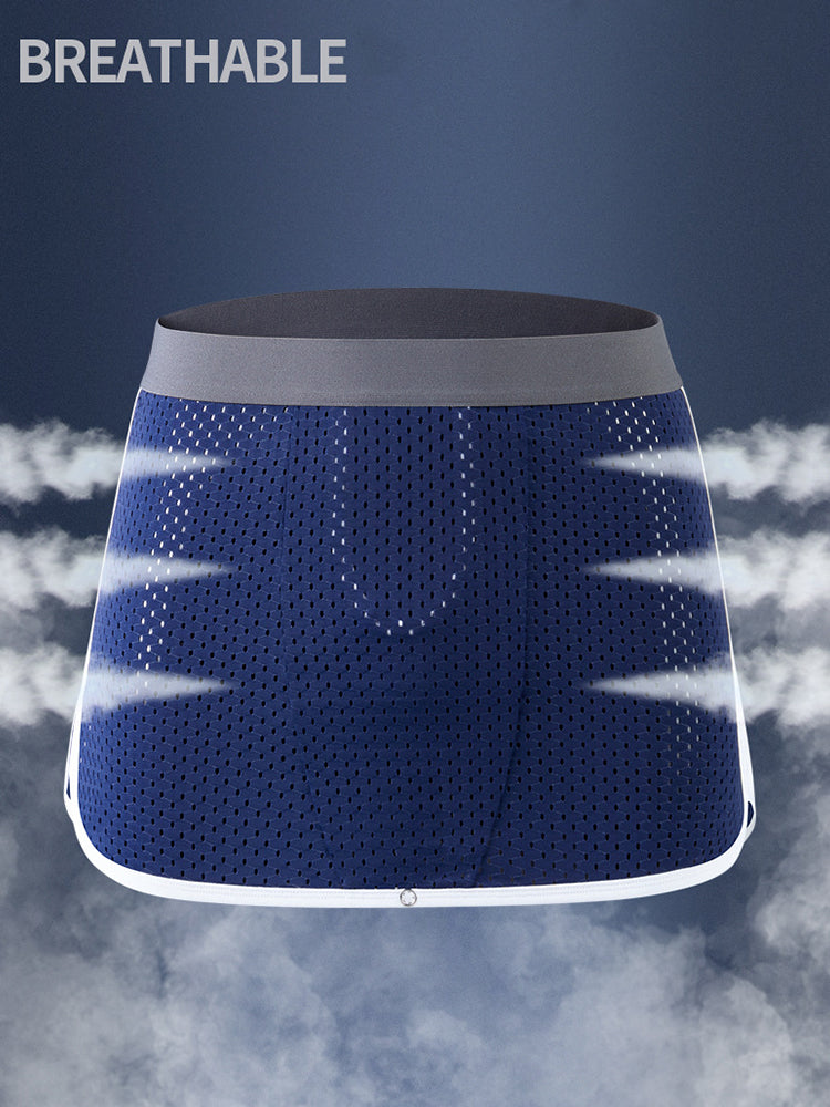 2 Pack Men's Button Casual U-Shaped Roman Skirt Dual-Purpose Arrow Pants Underwear