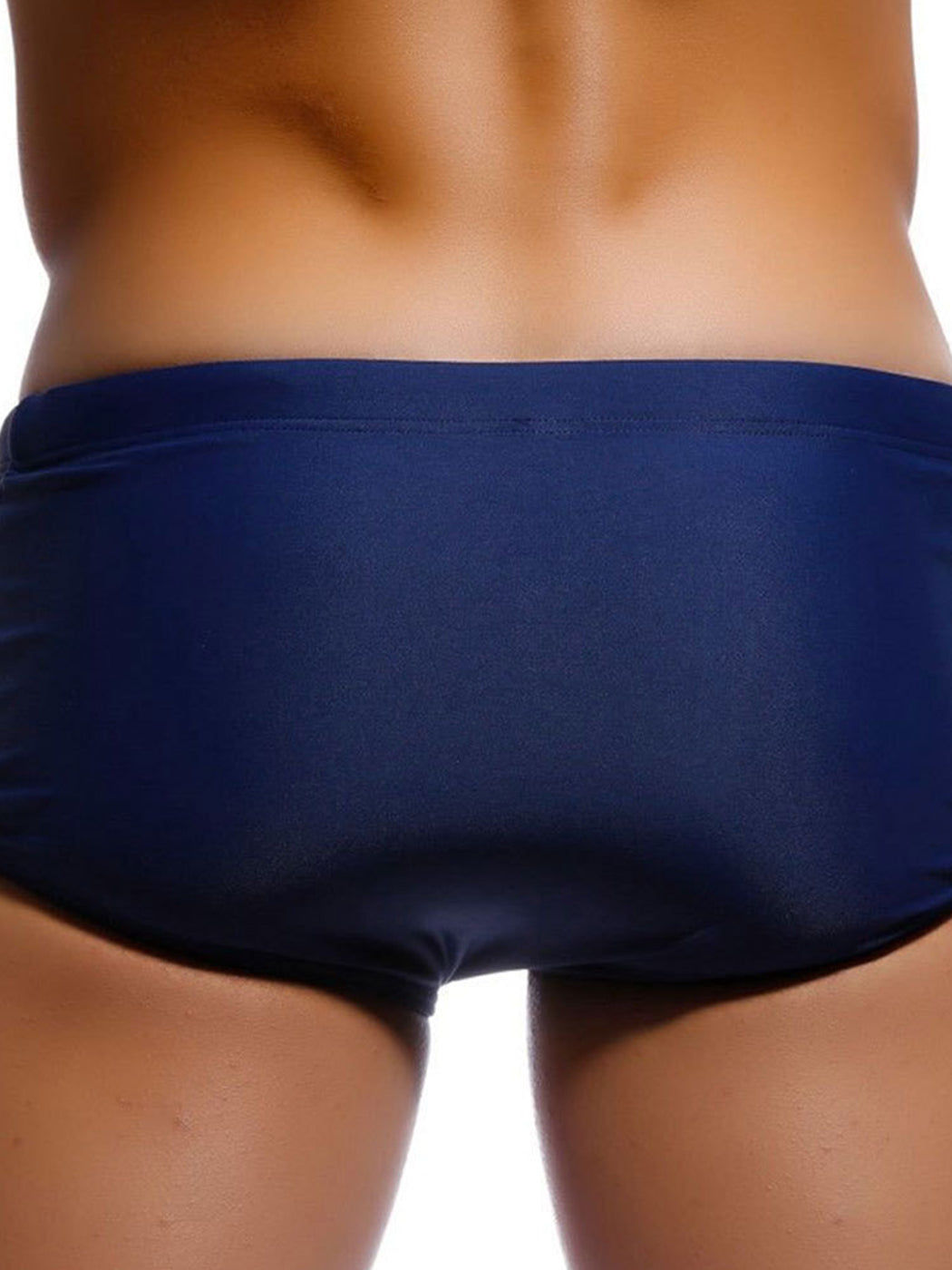 Men's Solid Boxer Trunks Swimwear