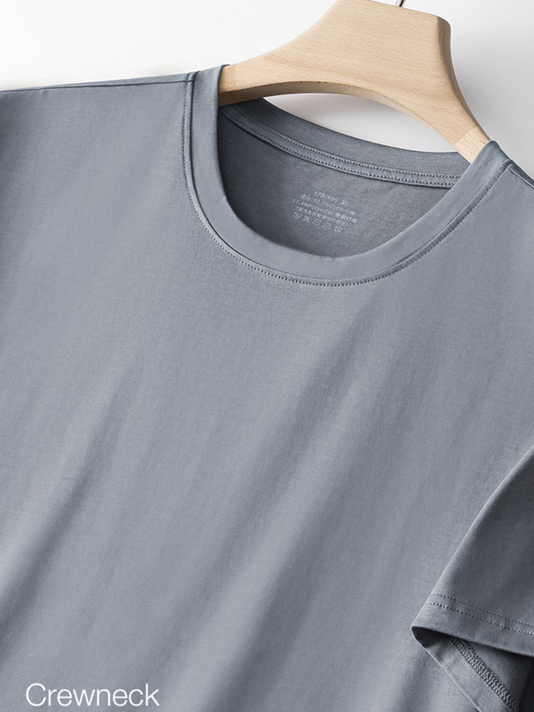 Men's Casual Anti-Bacterial Versatile Round-Neck T-Shirt