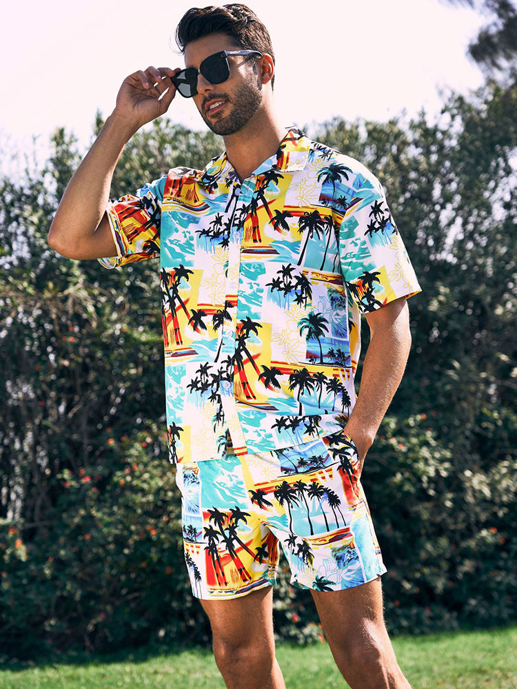 Men's Beach Summer Holiday Patterned Sets
