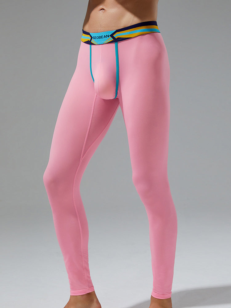 Men's Sexy Sport Long Johns With Large Pouch