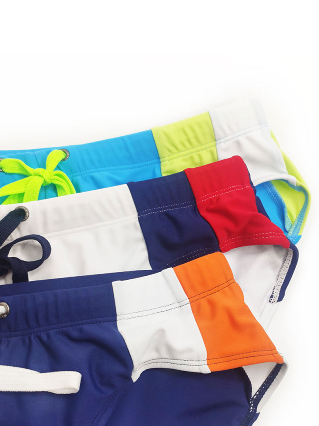 Men's Removable Pad Swim Brief with Drawstring