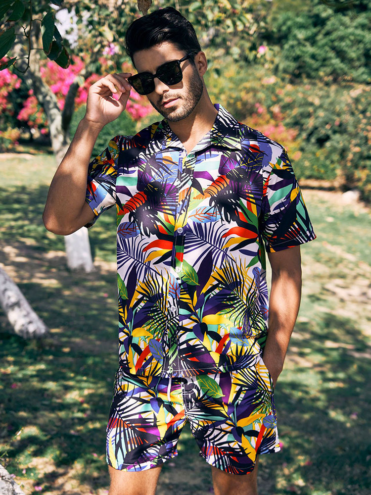 Men's Beach Summer Holiday Patterned Sets