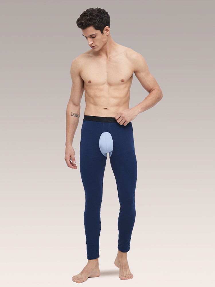 Men's Pure Cotton Open Crotch Breathable Warm Pants