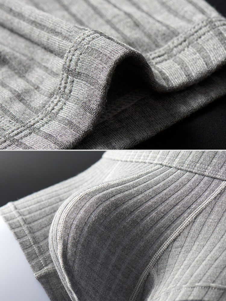 Men's Threaded Fabric U-Raised Low Rise Trunks