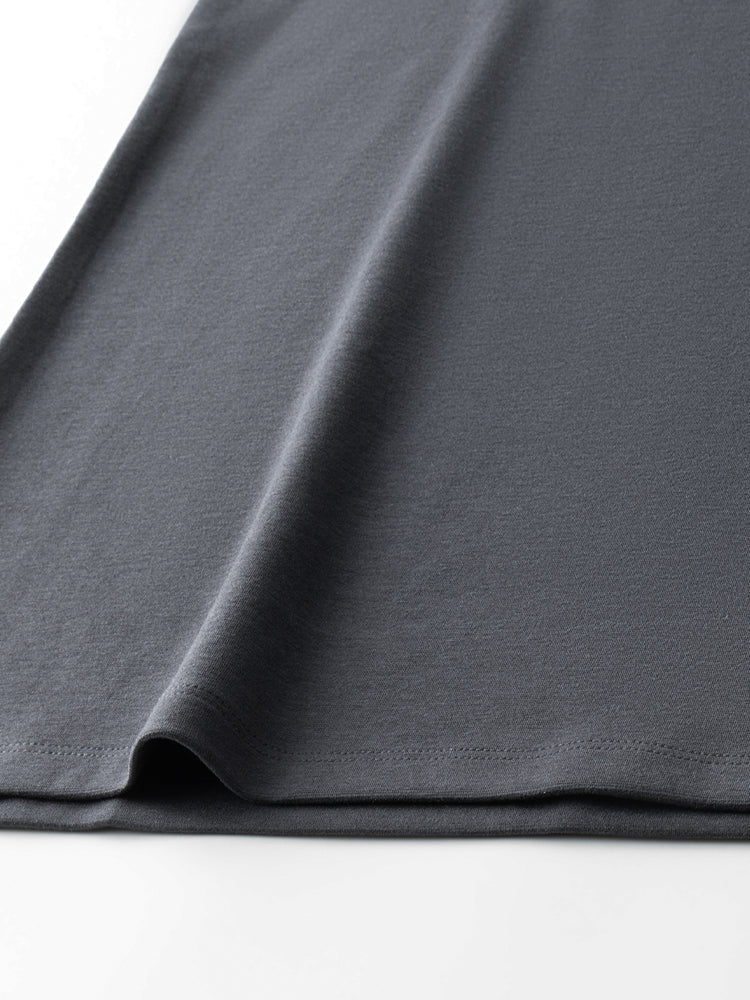 Men's Long-Sleeve Round Neck T-Shirt. Loose and Skin-Friendly Base Layer