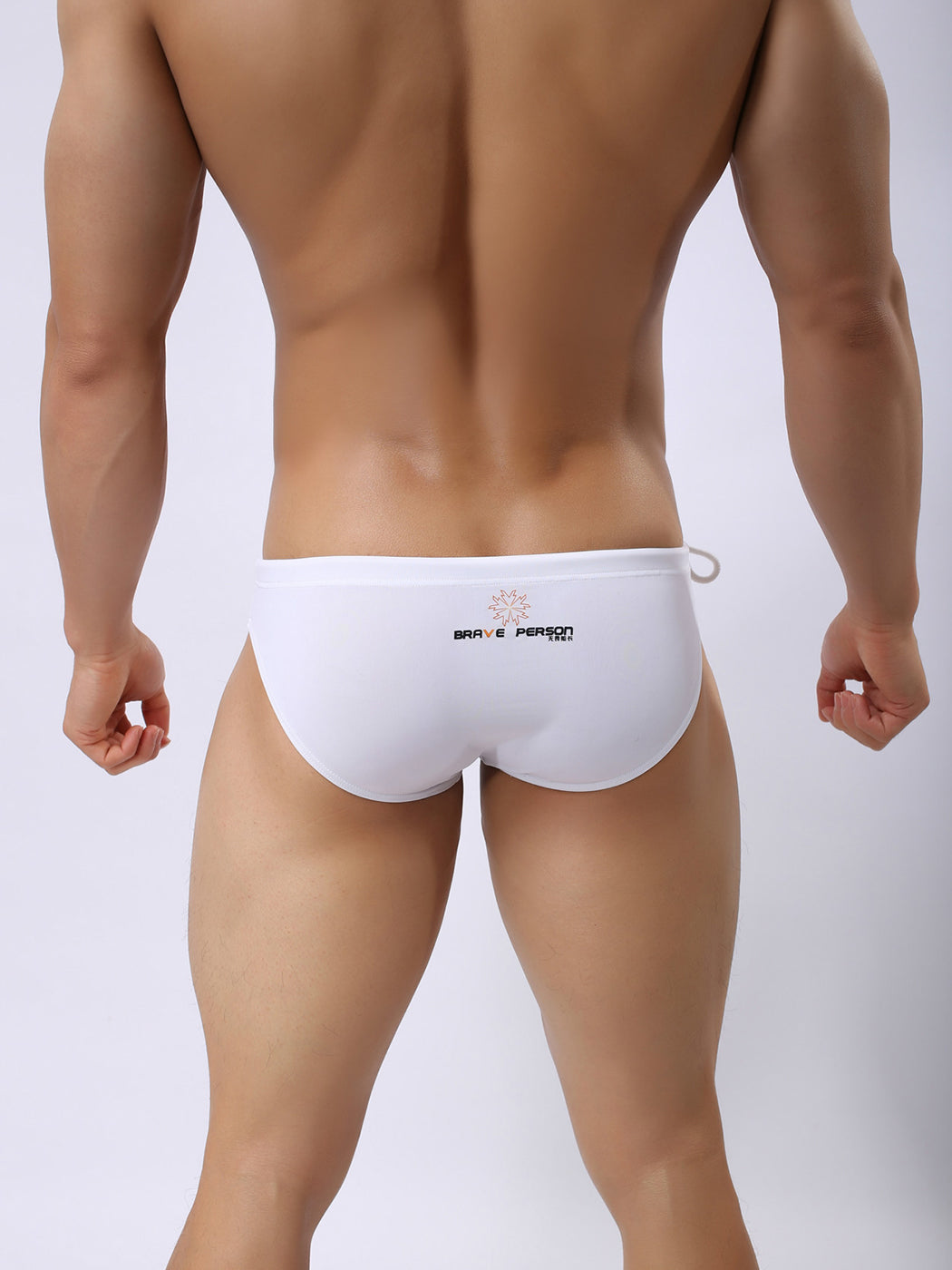 Men's Sexy Low-rise Swim Briefs with Drawstring