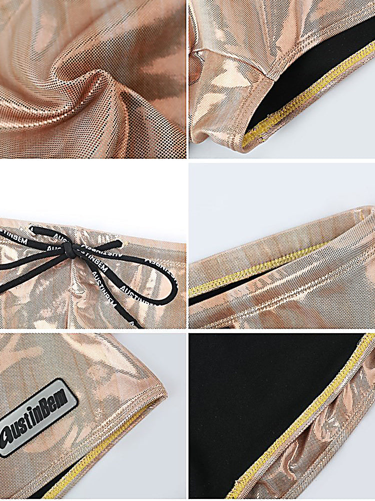 Men's Fashionable Flash Swim Fitness Trunks