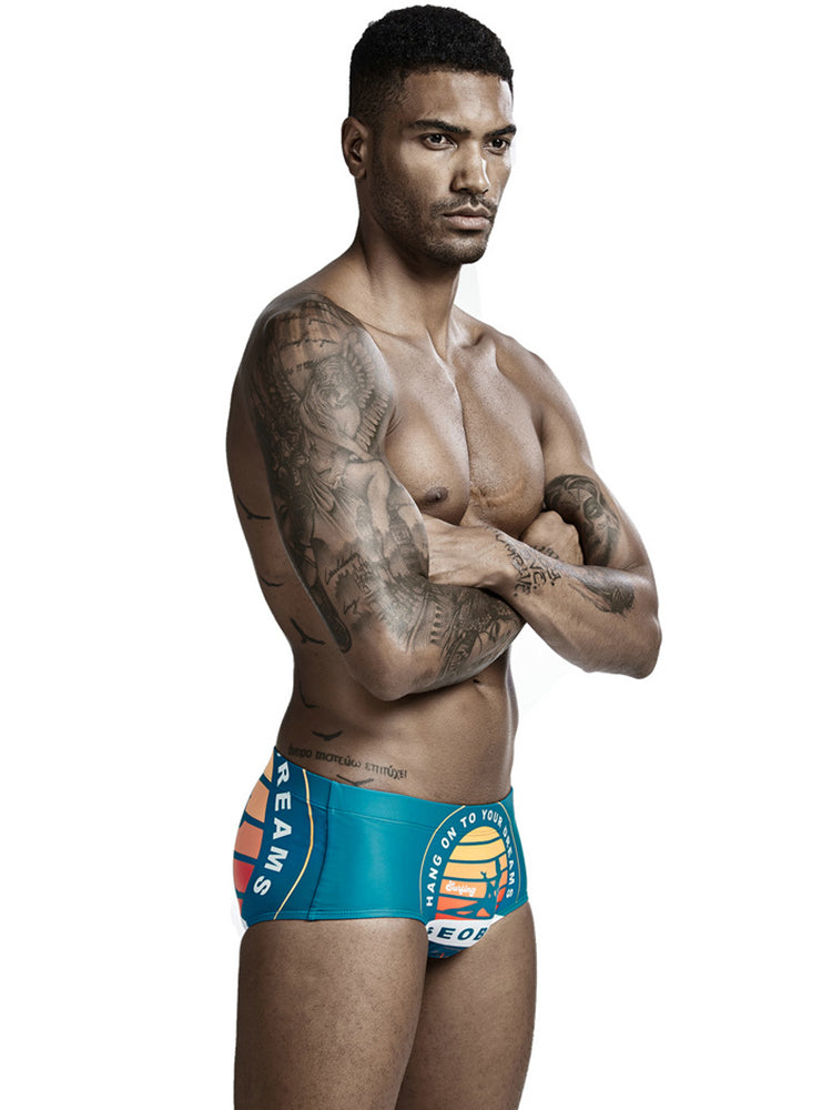 Colorful Quick Dry Swimming Briefs for Men
