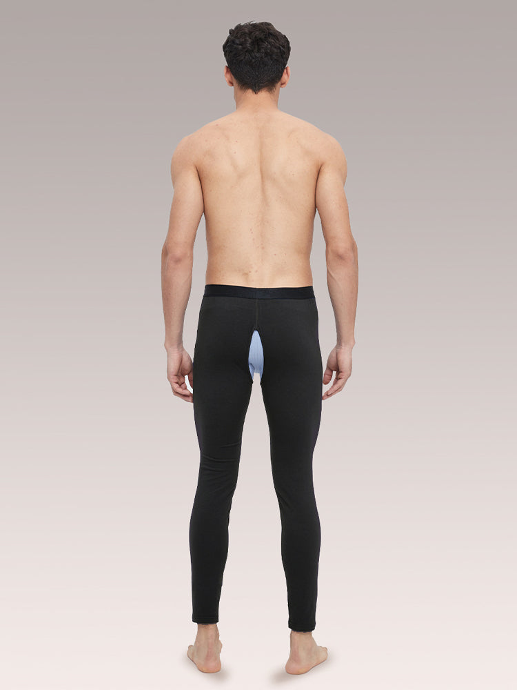 Men's Pure Cotton Open Crotch Breathable Warm Pants