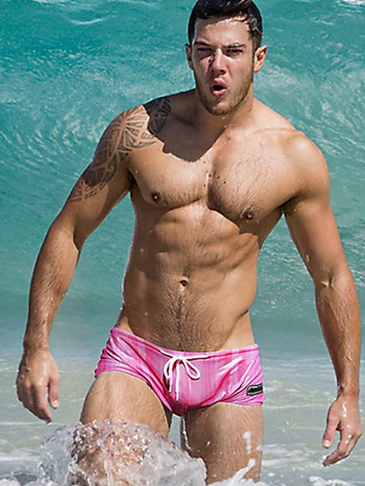 Men's Fashionable Flash Swim Fitness Trunks