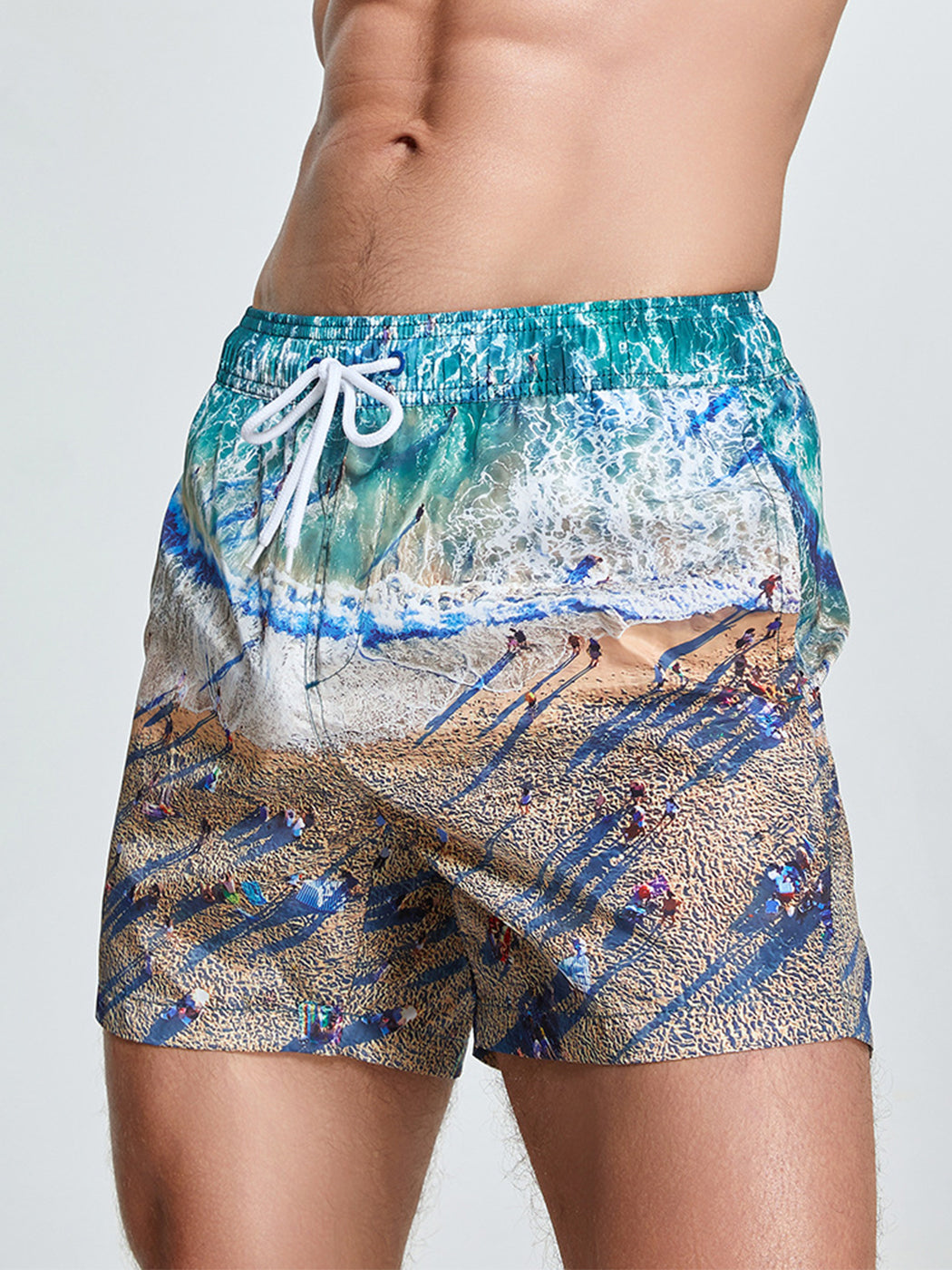 Men's Summer Printed Quick Drying Board Shorts