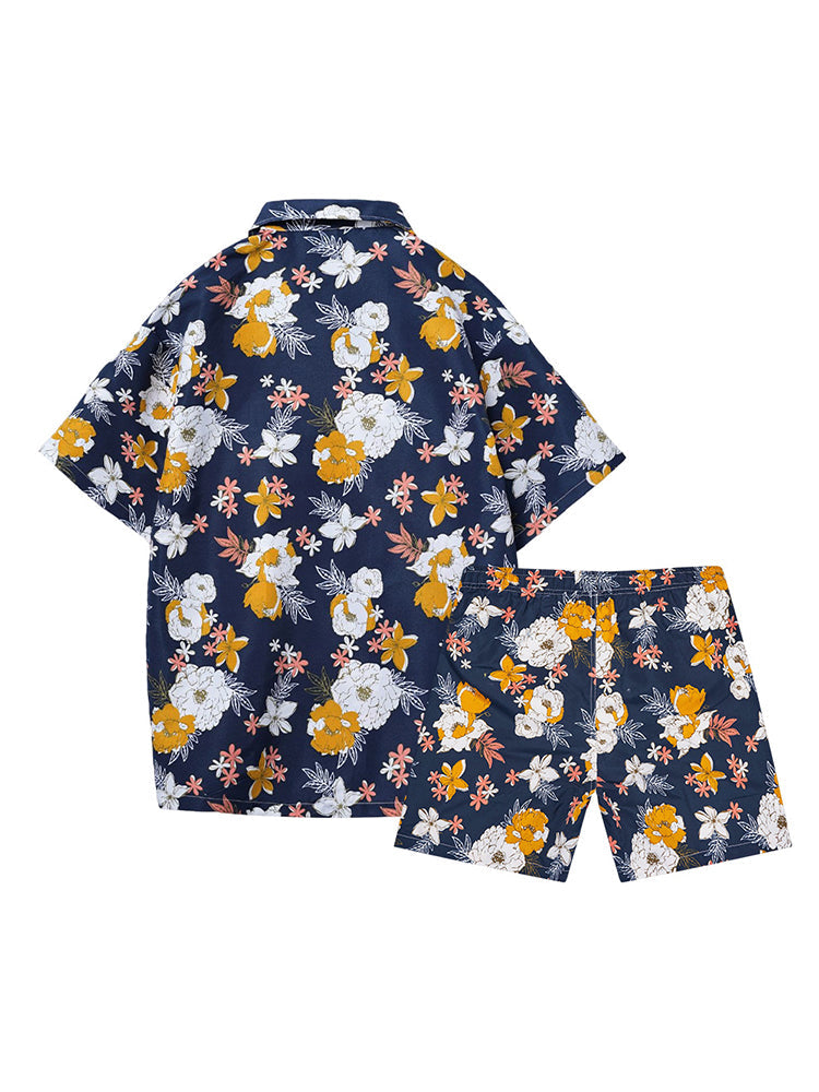 Men's Beach Summer Holiday Patterned Sets