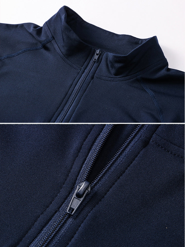 High Stretch Tight Sports Collar Long Sleeves for Men