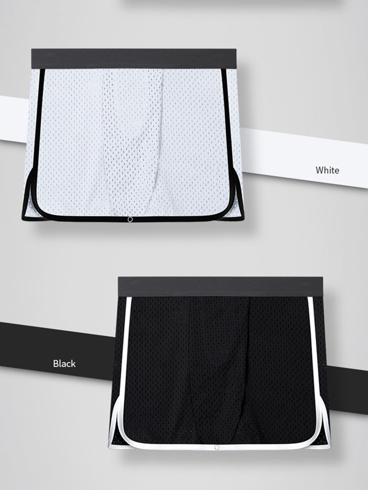 2 Pack Men's Button Casual U-Shaped Roman Skirt Dual-Purpose Arrow Pants Underwear