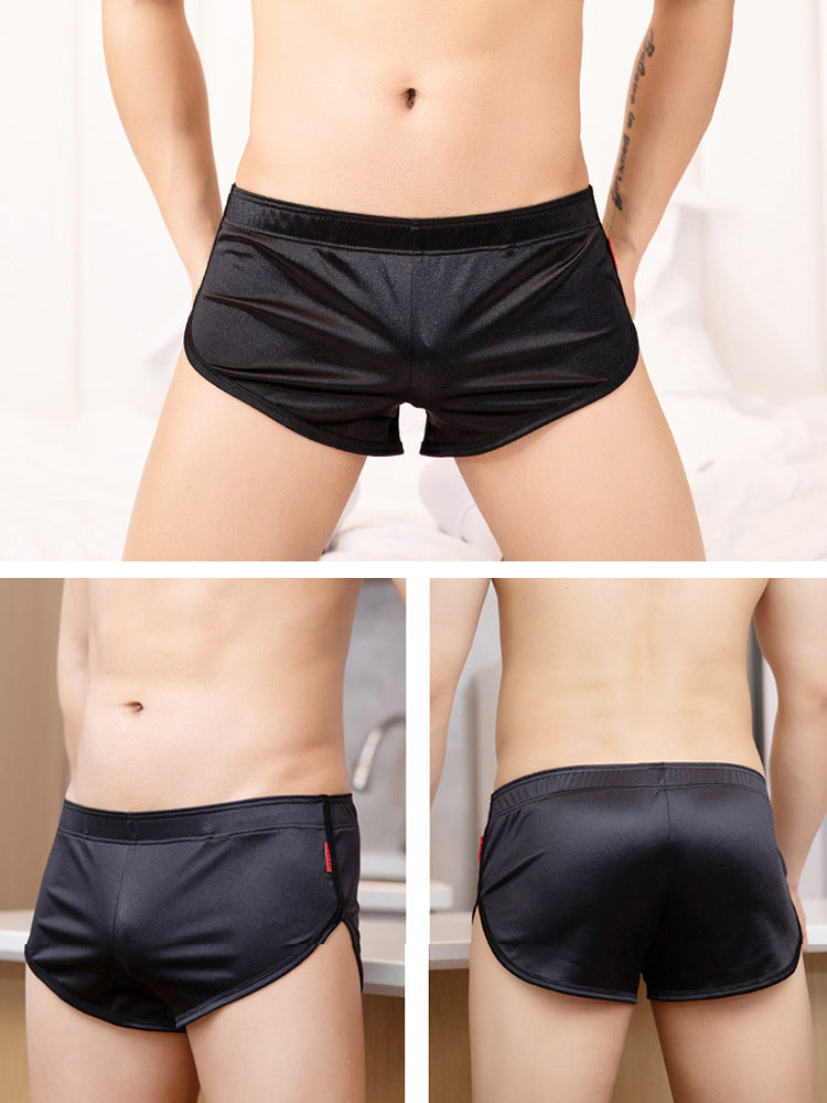 Men's Lounge Pants Comfortable Breathable Silky Sleep Shorts