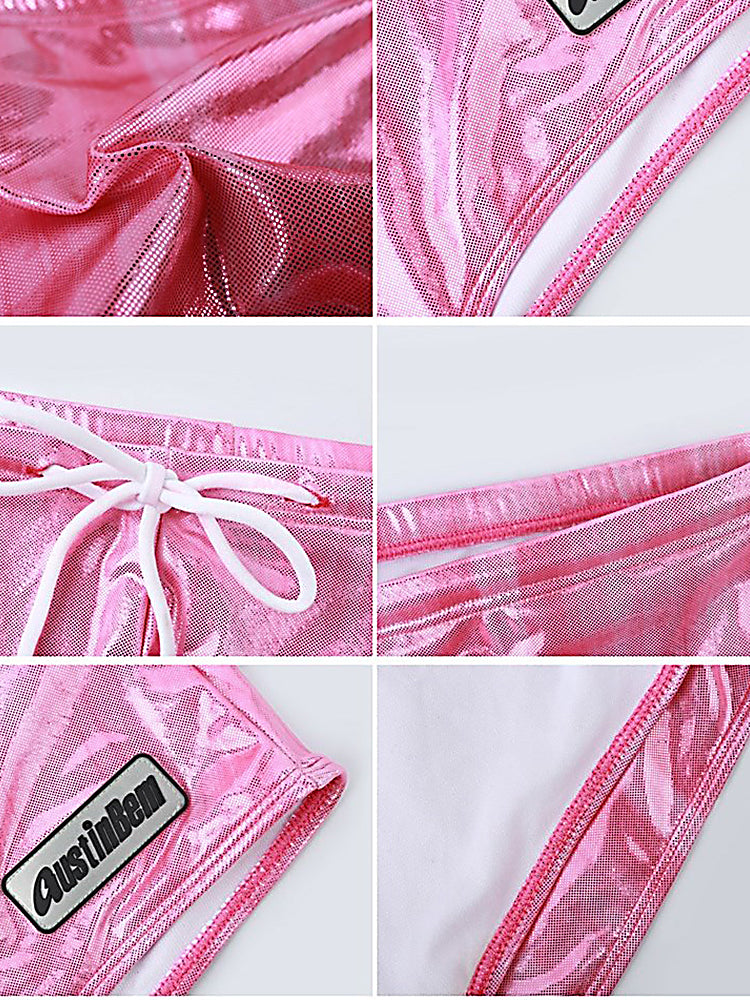 Men's Fashionable Flash Swim Fitness Trunks